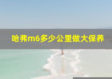 哈弗m6多少公里做大保养