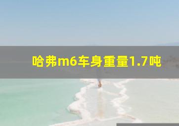 哈弗m6车身重量1.7吨