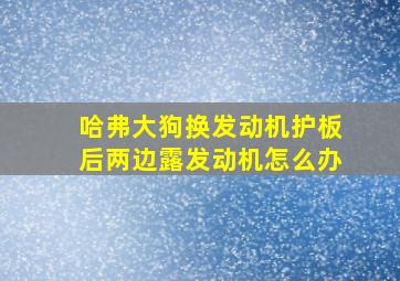 哈弗大狗换发动机护板后两边露发动机怎么办