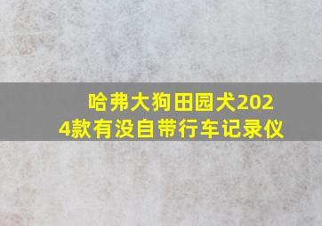 哈弗大狗田园犬2024款有没自带行车记录仪