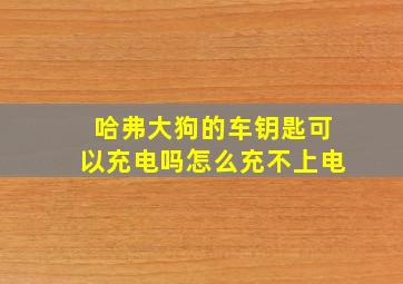 哈弗大狗的车钥匙可以充电吗怎么充不上电