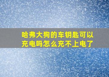 哈弗大狗的车钥匙可以充电吗怎么充不上电了