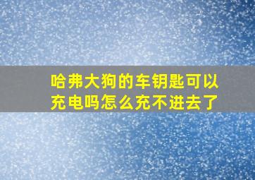 哈弗大狗的车钥匙可以充电吗怎么充不进去了