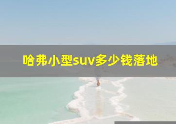 哈弗小型suv多少钱落地