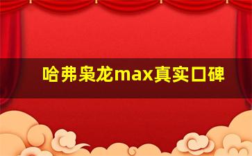 哈弗枭龙max真实口碑