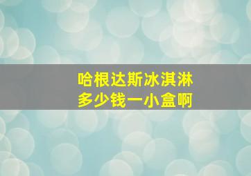 哈根达斯冰淇淋多少钱一小盒啊