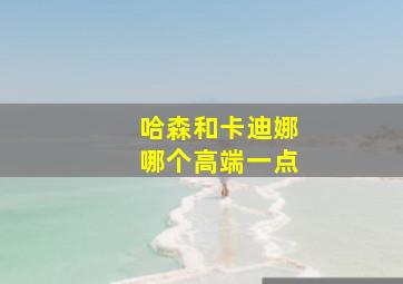 哈森和卡迪娜哪个高端一点