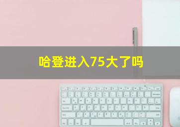 哈登进入75大了吗