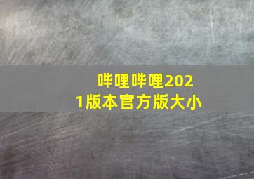 哔哩哔哩2021版本官方版大小