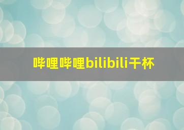 哔哩哔哩bilibili干杯