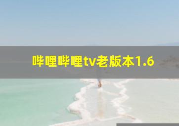 哔哩哔哩tv老版本1.6