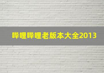 哔哩哔哩老版本大全2013