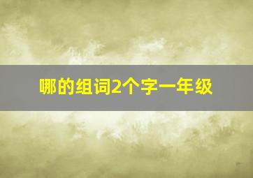 哪的组词2个字一年级