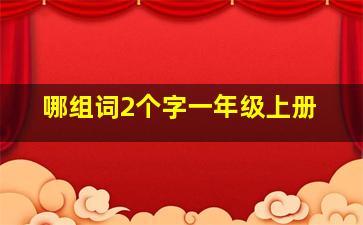 哪组词2个字一年级上册