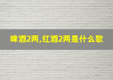 啤酒2两,红酒2两是什么歌