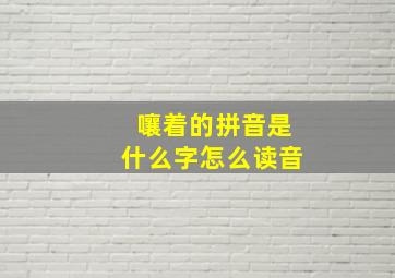 嚷着的拼音是什么字怎么读音