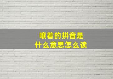 嚷着的拼音是什么意思怎么读