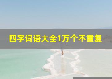 四字词语大全1万个不重复