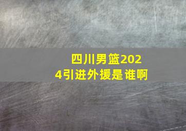 四川男篮2024引进外援是谁啊