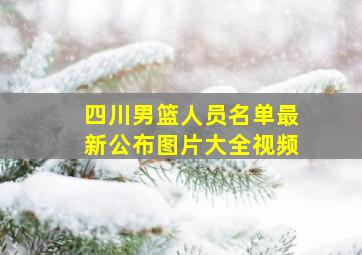 四川男篮人员名单最新公布图片大全视频