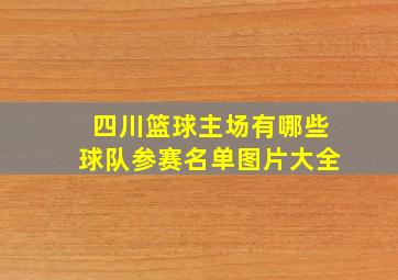 四川篮球主场有哪些球队参赛名单图片大全