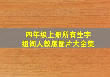 四年级上册所有生字组词人教版图片大全集