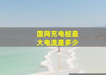 国网充电桩最大电流是多少