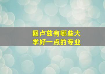 图卢兹有哪些大学好一点的专业