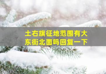 土右旗征地范围有大东街北面吗回复一下