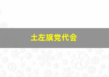 土左旗党代会