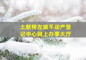 土默特左旗不动产登记中心网上办事大厅