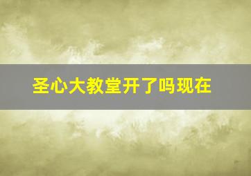 圣心大教堂开了吗现在