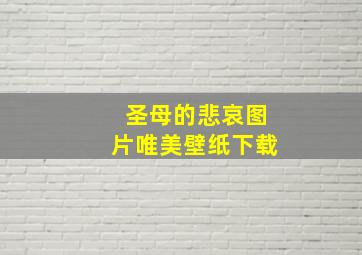 圣母的悲哀图片唯美壁纸下载