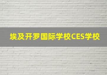 埃及开罗国际学校CES学校