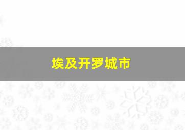 埃及开罗城市