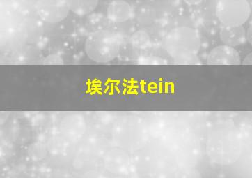 埃尔法tein