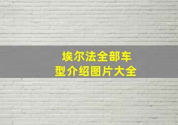 埃尔法全部车型介绍图片大全