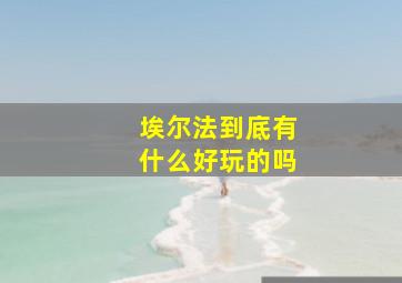 埃尔法到底有什么好玩的吗