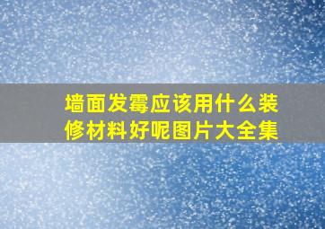 墙面发霉应该用什么装修材料好呢图片大全集