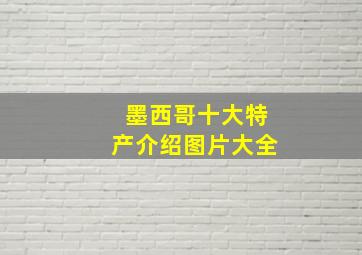 墨西哥十大特产介绍图片大全