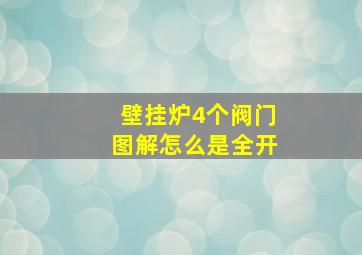 壁挂炉4个阀门图解怎么是全开