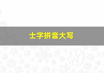 士字拼音大写