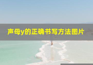 声母y的正确书写方法图片