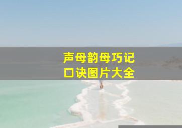 声母韵母巧记口诀图片大全