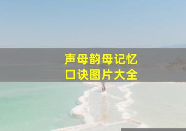 声母韵母记忆口诀图片大全