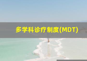 多学科诊疗制度(MDT)