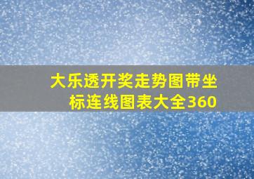 大乐透开奖走势图带坐标连线图表大全360