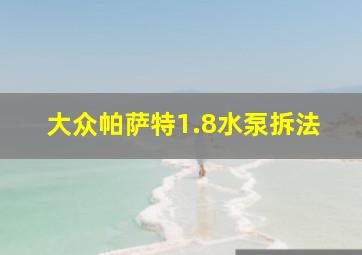 大众帕萨特1.8水泵拆法