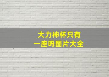 大力神杯只有一座吗图片大全