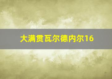 大满贯瓦尔德内尔16